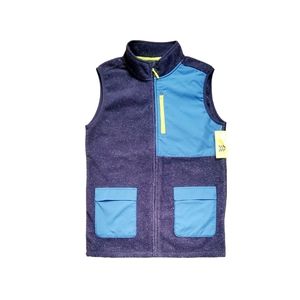 Boy's All in Motion Fleece Vest Blue Size XL (16) NWT